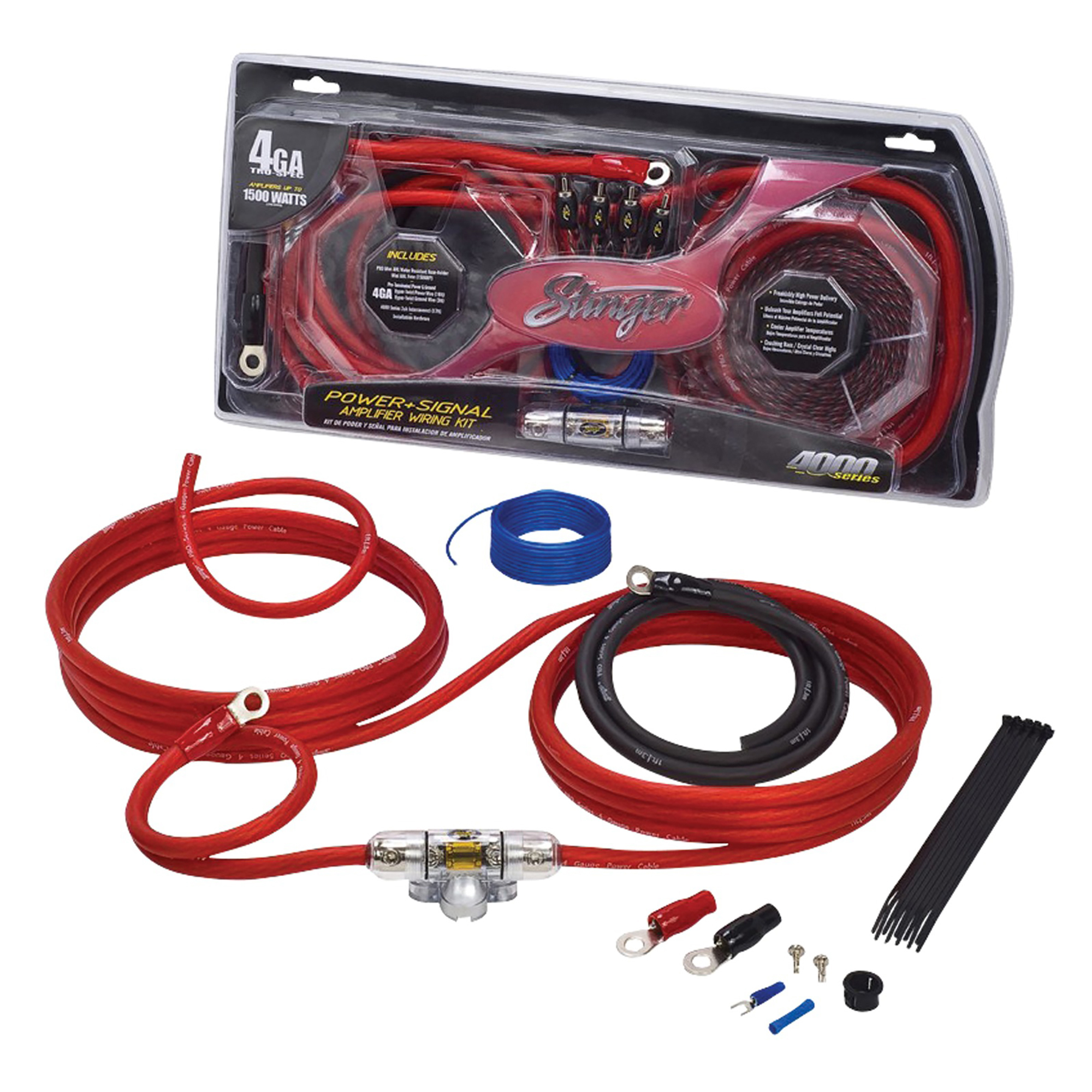 Stinger® 4000 Series 4-Gauge Power & Signal Wiring Kit, SK4641